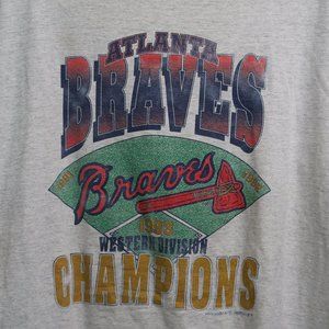 VTG MLB Atlanta Braves 1993 Division Champs Tee